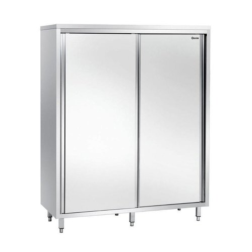  Bartscher Armoire Haute Inox + 2 Portes Coulissantes - 1600x700x2000(h)mm 