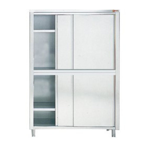  ProChef Armoire de Rangement Vaisselle | INOX | 4 Portes Coullissantes | 1200x600x2000(H) mm 