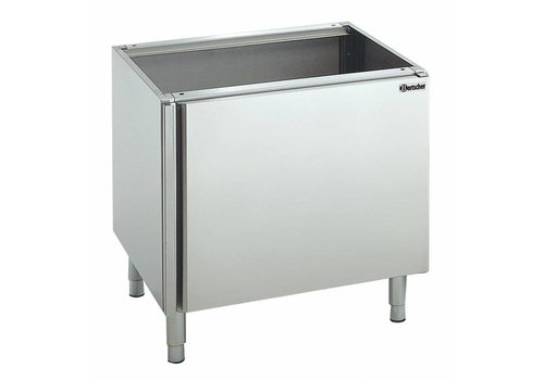  Bartscher Soubassement Inox Avec Porte Battante - 400x550x580(h)mm 