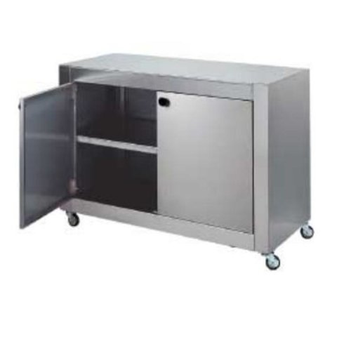  ProChef Armoire de Support | En Inox | sur Roues | 1098x480xh790mm 