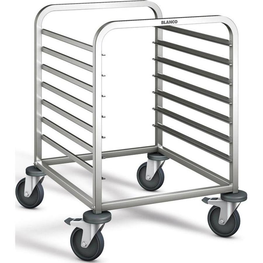 Chariot pour casiers en inox | 7 niveaux  | 66,2x73,3x84,5 cm
