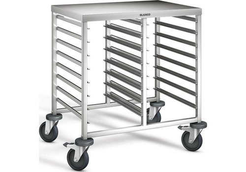  ProChef Chariot pour casiers | 2x8 Niveaux | 82x61,3x84,5 cm 