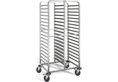  ProChef Chariot pour casiers en inox | 18x2 Niveaux | 82x61,3x164,5 cm 