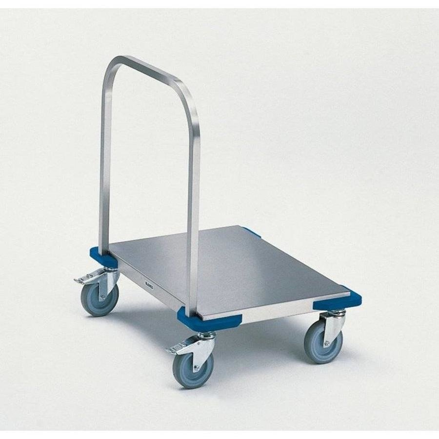 Chariot à plate-forme en acier inoxydable | 80 x 60 | 100 KG