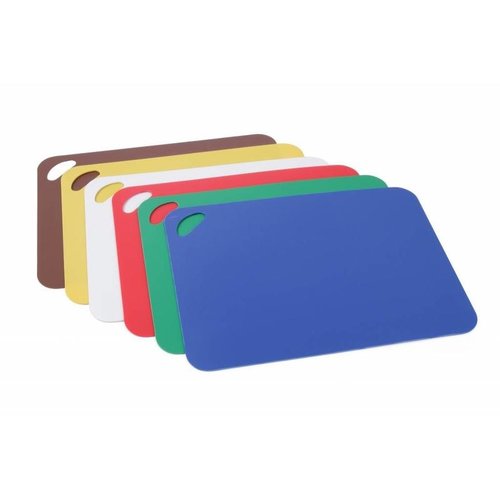  Hendi Set de 6 Plaques de Découpe | Blanc, Rouge, Bleu, Vert, Marron, Jaune | 290x380mm 