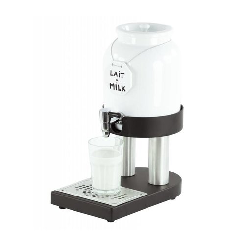  Casselin Distributeur de Lait Froid | Pot en Porcelaine | 4 Litres | 190x320x420(h)mm 