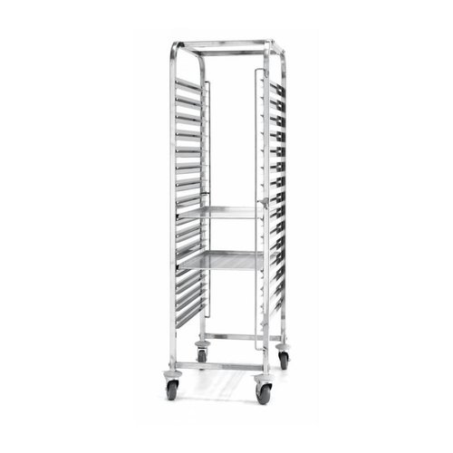  ProChef Chariot Porte-Plateaux Inox | 15x60x40cm | Boulangerie | 1735(h)mm 