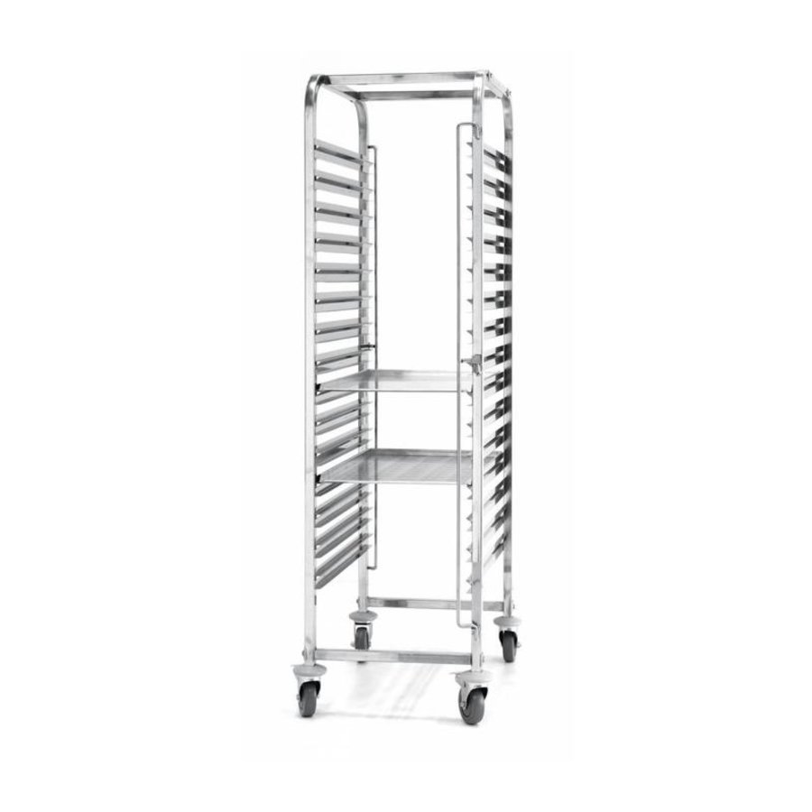 Chariot Porte-Plateaux Inox | 15x60x40cm | Boulangerie | 1735(h)mm