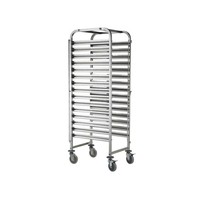 Chariot Porte-Plateaux Inox | 15x60x40cm | Boulangerie | 1735(h)mm