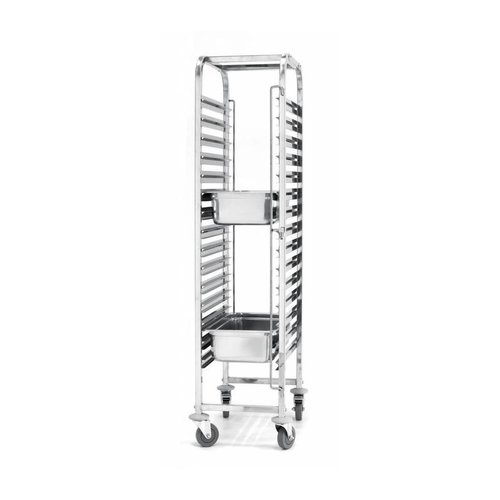  ProChef Chariot Porte-Plateaux Inox  | 15 niveaux | 38x55x173(h)cm 