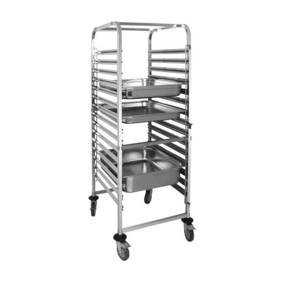 Chariot à cassierse en Inox | 15 niveaux / 1715(H)x 680(L)x 585(P)mm