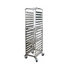 ProChef Chariot pour casiers en INOX | 18 niveaux /  L 520 x P 660 x H 1735 mm