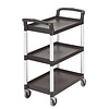 Cambro Chariot de service 3 niveaux noir