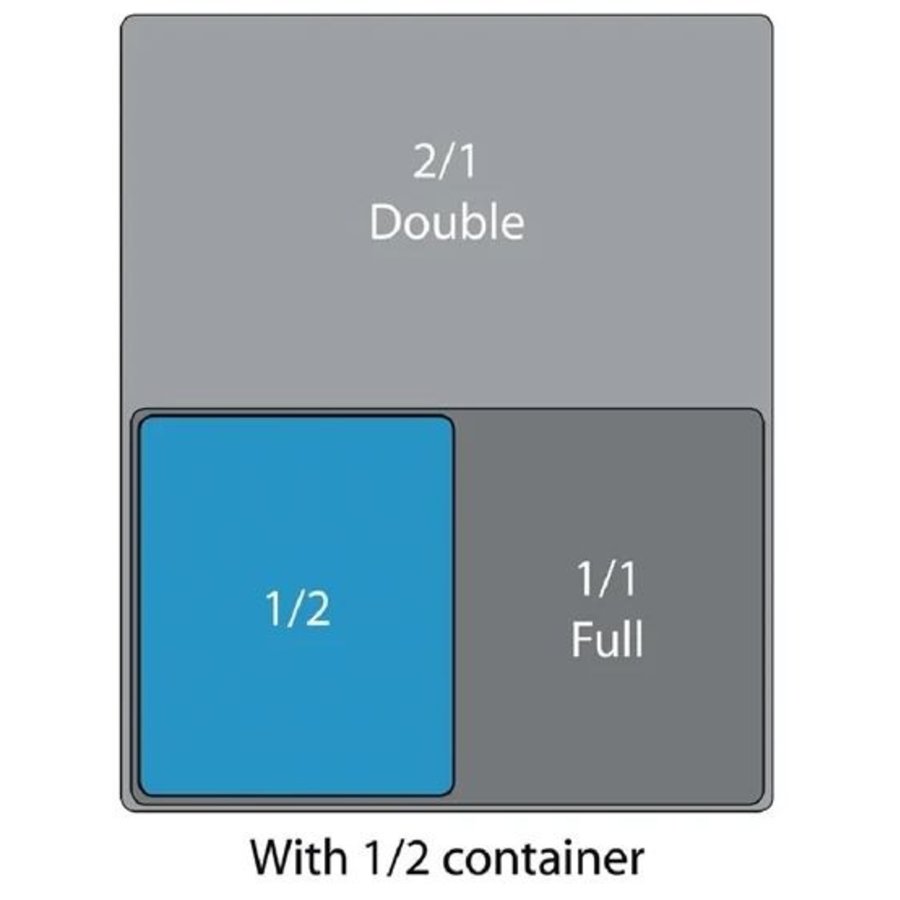 Couvercle hermétique GN 1/2 Cambro en polypropylène