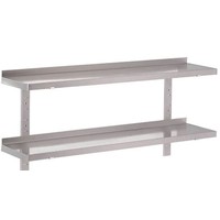 Etagère murale inox sans supports | 1400 x 400mm