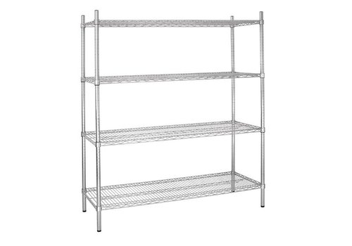  ProChef Etagère modulaire 4 niveaux 45,7 x 184 x 183 cm, en métal galvanisé avec du zinc 