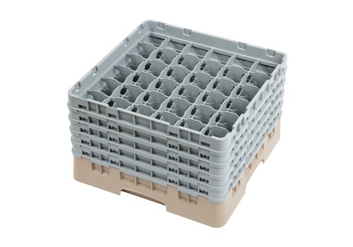  ProChef Casier à verres 36 compartiments Camrack Cambro beige hauteur max 257mm 