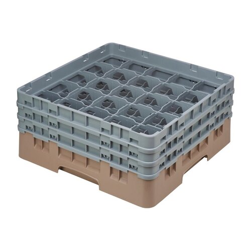  ProChef Casier à verres 25 compartiments Camrack Cambro beige hauteur max 174mm 