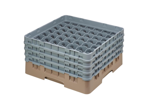  Cambro Casier à verres 49 compartiments Camrack Cambro beige hauteur max 215mm 