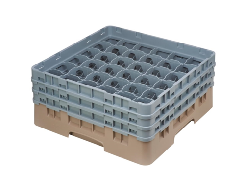  Cambro Casier à verres 36 compartiments Camrack Cambro beige hauteur max 174mm 