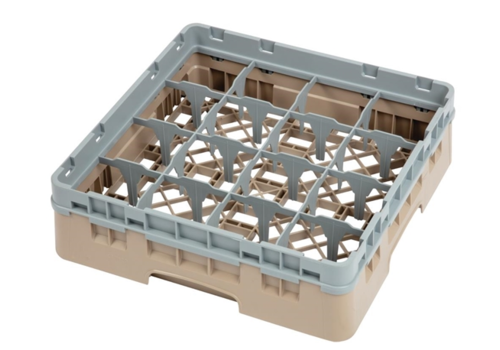  ProChef Casier à verres 16 compartiments Camrack Cambro beige hauteur max 92mm 