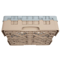 Casier à verres 25 compartiments Camrack Cambro beige hauteur max 133mm