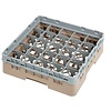 ProChef Casier à verres 25 compartiments Cambro beige hauteur max 9,2 cm