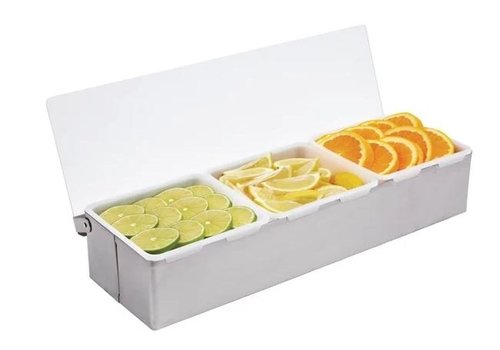  ProChef Boîte à 3 Compartiments | Inox | 76x460x152 mm 