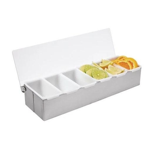  ProChef Boîte à 6 Compartiments | Inox | 76x460x152 mm 