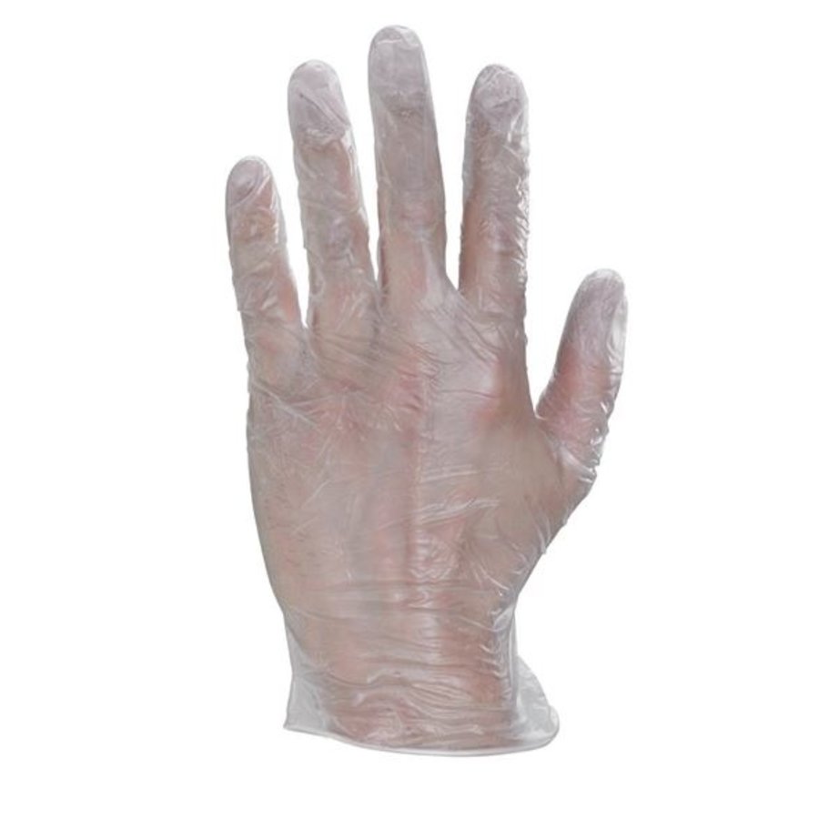 Gants jetables | Vinyle non poudré | taille L | Lot de 100