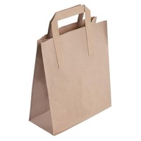 Sacs en papier recyclable marron | 255 x 215 x 115mm (lot de 250)