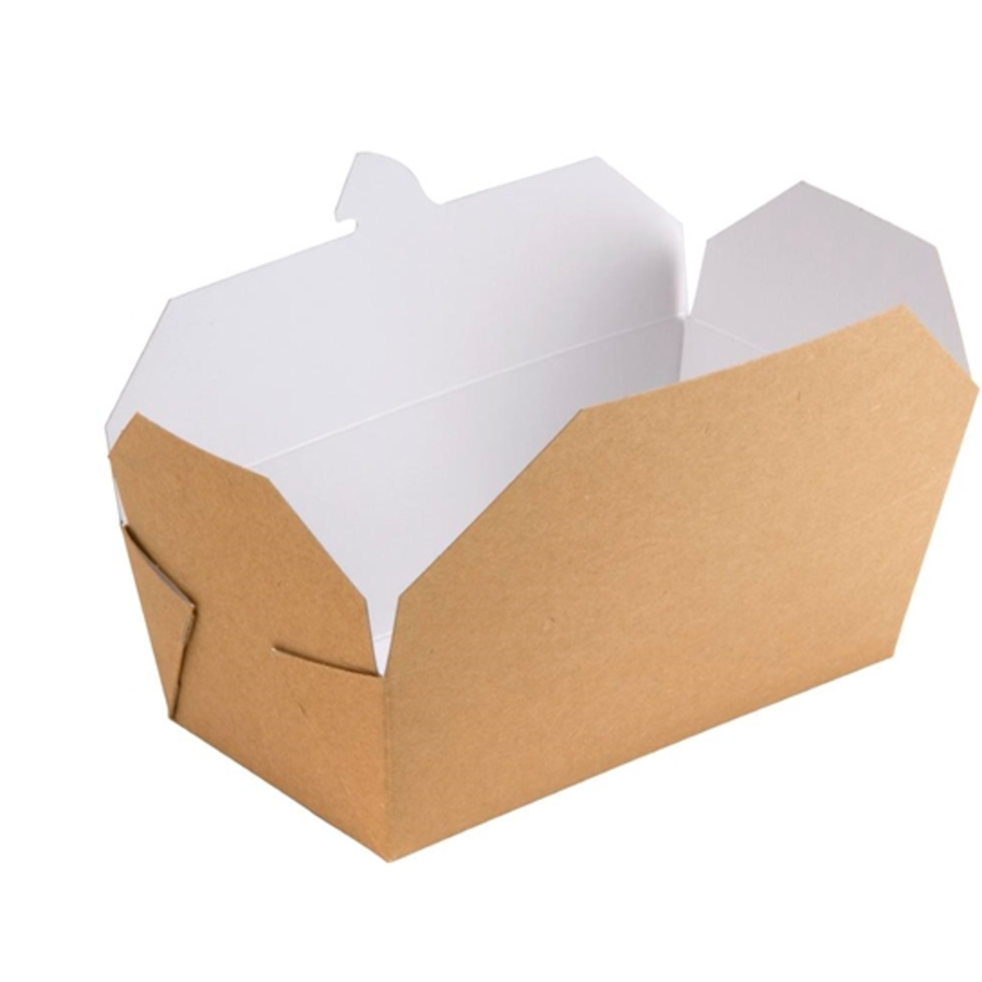 Cartons alimentaires | Rectangulaires kraft Colpac | 985ml | Lot de 250