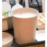 Pots à soupe compostables en PLA Fiesta Compostable 118 mm - 73,8 cl | convient pour FB556 (lot de 500)
