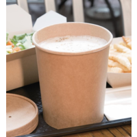 Pots à soupe compostables en PLA Fiesta Compostable 910ml | 132 x 118 mm | convient pour FB557   (lot de 500)