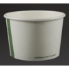 ProChef Bols à soupe / glace compostables en papier blanc Vegware 455ml | convient pour GH168 et GF048 (lot de 500)