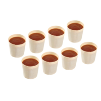 Pots à sauce en bouleau biodégradables Fiesta | 38ml | 40x40mm (Lot de 100)