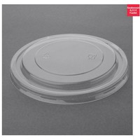 Couvercles en plastique transparent recyclable PET Fiesta Recyclable pour bols salade ronds  | 18mm ( Lot de 300)