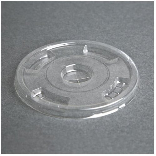  ProChef Couvercles transparents plats compostables en PLA Fiesta Compostable pour gobelets 340/454/568ml | 8 x 98 mm (lot de 1000) 