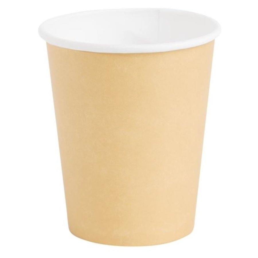 25 Gobelets à Soupe à Emporter | 360 Ml, Couvercle Marron | Compostables Et Micro-ondables