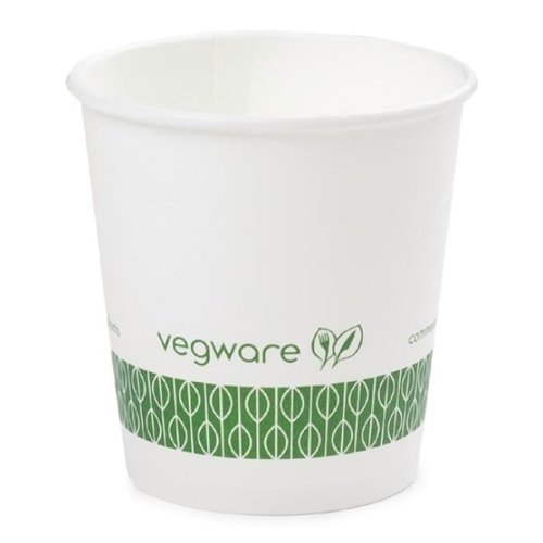  ProChef Gobelets blancs expresso compostables Vegware 113 ml | 62 x 62mm (lot de 1000) 