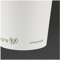 Gobelets blancs expresso compostables Vegware 113 ml | 62 x 62mm (lot de 1000)