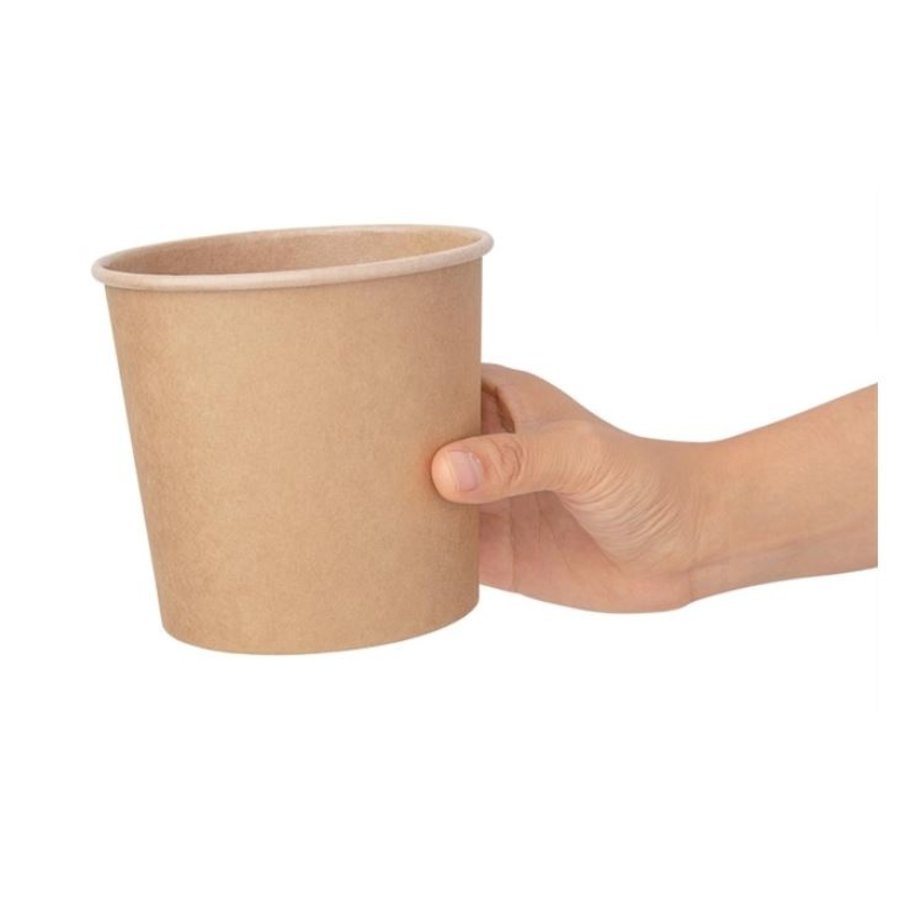 Pots à soupe compostables en PLA Fiesta Green 118 mm - 73,8 cl (lot de 500)