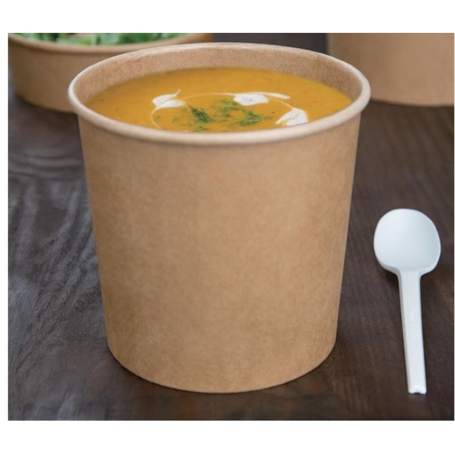 Pots à soupe compostables en PLA Fiesta Green 118 mm - 73,8 cl (lot de 500)