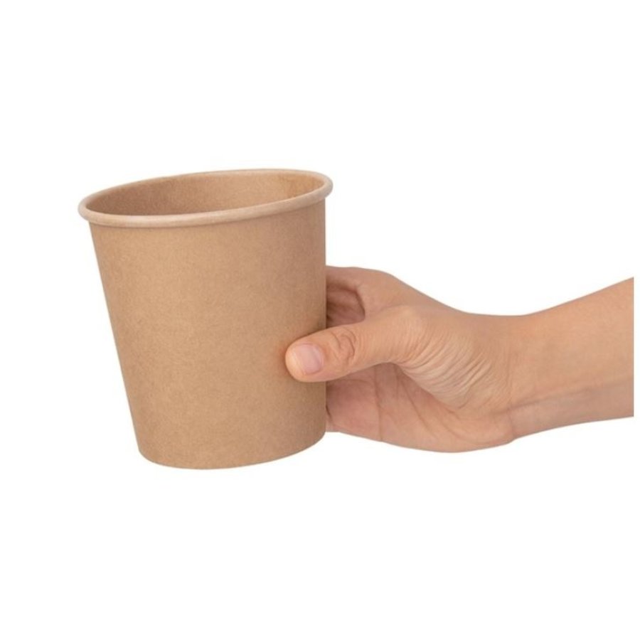 Pots à soupe compostables en PLA Fiesta Compostable 98 mm - 45,4 cl (x500)