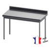 Sofinor Table démontable rayonnee | Inox | à dosseret | sur vérins en inox| Plusieurs tailles