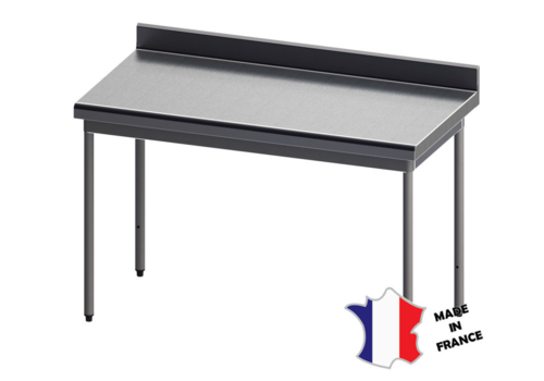  Sofinor Table démontable rayonnee | Inox | à dosseret | sur vérins en inox | Plusieurs tailles 