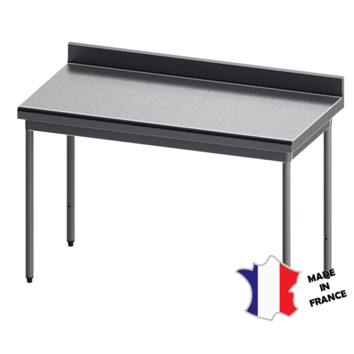  Sofinor Table démontable rayonnee | Inox | à dosseret | sur vérins en inox | Plusieurs tailles 