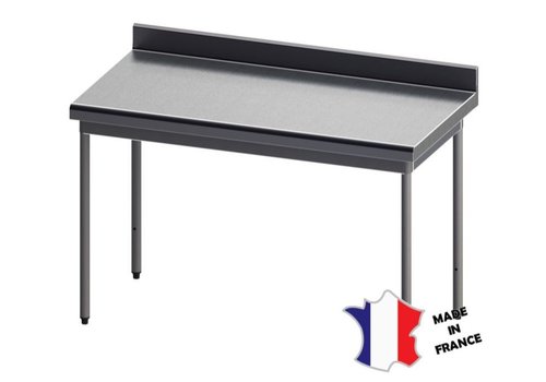  Sofinor Table démontable rayonnee | Inox | à dosseret | pieds ronds 