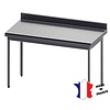 Sofinor Table démontable rayonnee | Inox | à dosseret | pieds ronds | sur roulettes polyamide