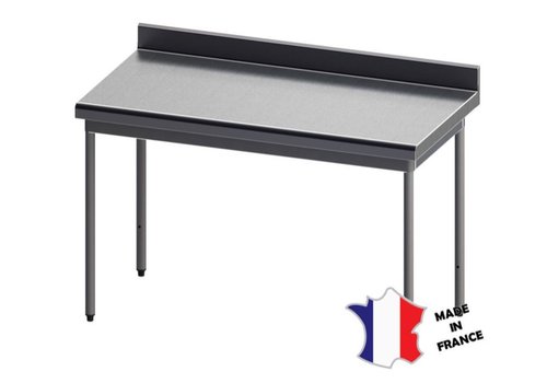  Sofinor Table démontable rayonnee | Inox | à dosseret | pieds ronds | sur roulettes polyamide 